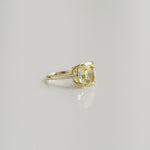 3.0 CT Elongated Cushion Solitaire Lab Grown Diamond Engagement Ringt