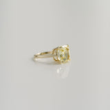 3.0 CT Elongated Cushion Solitaire Lab Grown Diamond Engagement Ringt