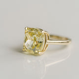 3.0 CT Elongated Cushion Solitaire Lab Grown Diamond Engagement Ringt