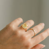 3.0 CT Elongated Cushion Solitaire Lab Grown Diamond Engagement Ringt