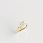 3.0 CT Elongated Cushion Solitaire Lab Grown Diamond Engagement Ringt