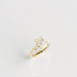 3.0 CT Elongated Cushion Solitaire Lab Grown Diamond Engagement Ringt