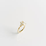 3.0 CT Elongated Cushion Solitaire Lab Grown Diamond Engagement Ringt