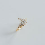 3.0 CT Elongated Cushion Solitaire Lab Grown Diamond Engagement Ringt