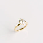 3.0 CT Elongated Cushion Solitaire Lab Grown Diamond Engagement Ringt