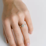 3.0 CT Elongated Cushion Solitaire Lab Grown Diamond Engagement Ringt