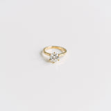 3.0 CT Elongated Cushion Solitaire Lab Grown Diamond Engagement Ringt