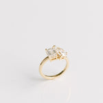 3.0 CT Elongated Cushion Solitaire Lab Grown Diamond Engagement Ringt