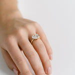 3.0 CT Elongated Cushion Solitaire Lab Grown Diamond Engagement Ringt