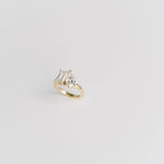 3.0 CT Elongated Cushion Solitaire Lab Grown Diamond Engagement Ringt