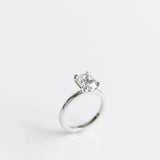 3.0 CT Elongated Cushion Solitaire Lab Grown Diamond Engagement Ringt