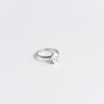 3.0 CT Elongated Cushion Solitaire Lab Grown Diamond Engagement Ringt