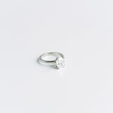 3.0 CT Elongated Cushion Solitaire Lab Grown Diamond Engagement Ringt