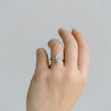 3.0 CT Elongated Cushion Solitaire Lab Grown Diamond Engagement Ringt