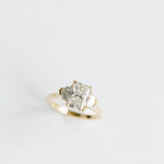 3.0 CT Elongated Cushion Solitaire Lab Grown Diamond Engagement Ringt