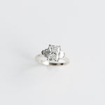 3.0 CT Elongated Cushion Solitaire Lab Grown Diamond Engagement Ringt