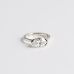 3.0 CT Elongated Cushion Solitaire Lab Grown Diamond Engagement Ringt