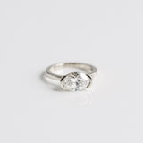 3.0 CT Elongated Cushion Solitaire Lab Grown Diamond Engagement Ringt