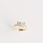 3.0 CT Elongated Cushion Solitaire Lab Grown Diamond Engagement Ringt