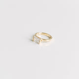 3.0 CT Elongated Cushion Solitaire Lab Grown Diamond Engagement Ringt