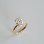 3.0 CT Elongated Cushion Solitaire Lab Grown Diamond Engagement Ringt
