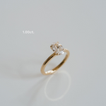 3.0 CT Elongated Cushion Solitaire Lab Grown Diamond Engagement Ringt