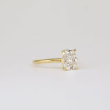 Cushion Lab Grown Diamond Solitaire Engagement Ring