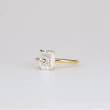 Cushion Lab Grown Diamond Solitaire Engagement Ring