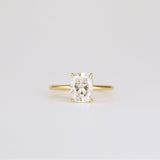 Cushion Lab Grown Diamond Solitaire Engagement Ring
