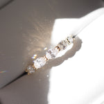 1 TCW Marquise Five Stone Moissanite Wedding Band