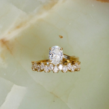 1.26 CT Oval Lab Grown Diamond Engagement Ring