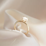 1.5 CT Round Solitaire Moissanite Engagement Ring