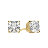 0.50 CT-2.0 CT Cushion Solitaire Lab Grown Diamond Earrings