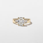 1.86 CT Antique Cushion Three Stone Lab Grown Diamond Engagement Ring