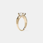 1.86 CT Antique Cushion Three Stone Lab Grown Diamond Engagement Ring
