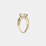 1.86 CT Antique Cushion Three Stone Lab Grown Diamond Engagement Ring