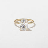 3.01 CT Antique Cushion Solitaire Lab Grown Diamond Engagement Ring