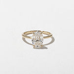 1.96 CT Antique Oval Solitaire Lab Grown Diamond Engagement Ring