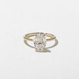 1.96 CT Antique Oval Solitaire Lab Grown Diamond Engagement Ring