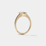 1.46 CT Antique Oval Bezel Solitaire Lab Grown Diamond Engagement Ring