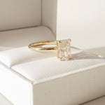 1.5 CT Elongated Cushion Moissanite Engagement Ring