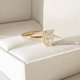 1.5 CT Elongated Cushion Moissanite Engagement Ring