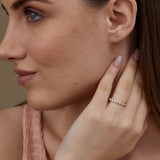 1.1 CT Round Full Eternity Lab Grown Diamond Wedding Band