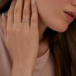 0.58 CT Round Full Eternity Lab Grown Diamond Wedding Band