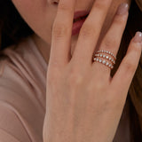 0.58 CT Round Full Eternity Lab Grown Diamond Wedding Band