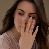 0.58 CT Round Full Eternity Lab Grown Diamond Wedding Band