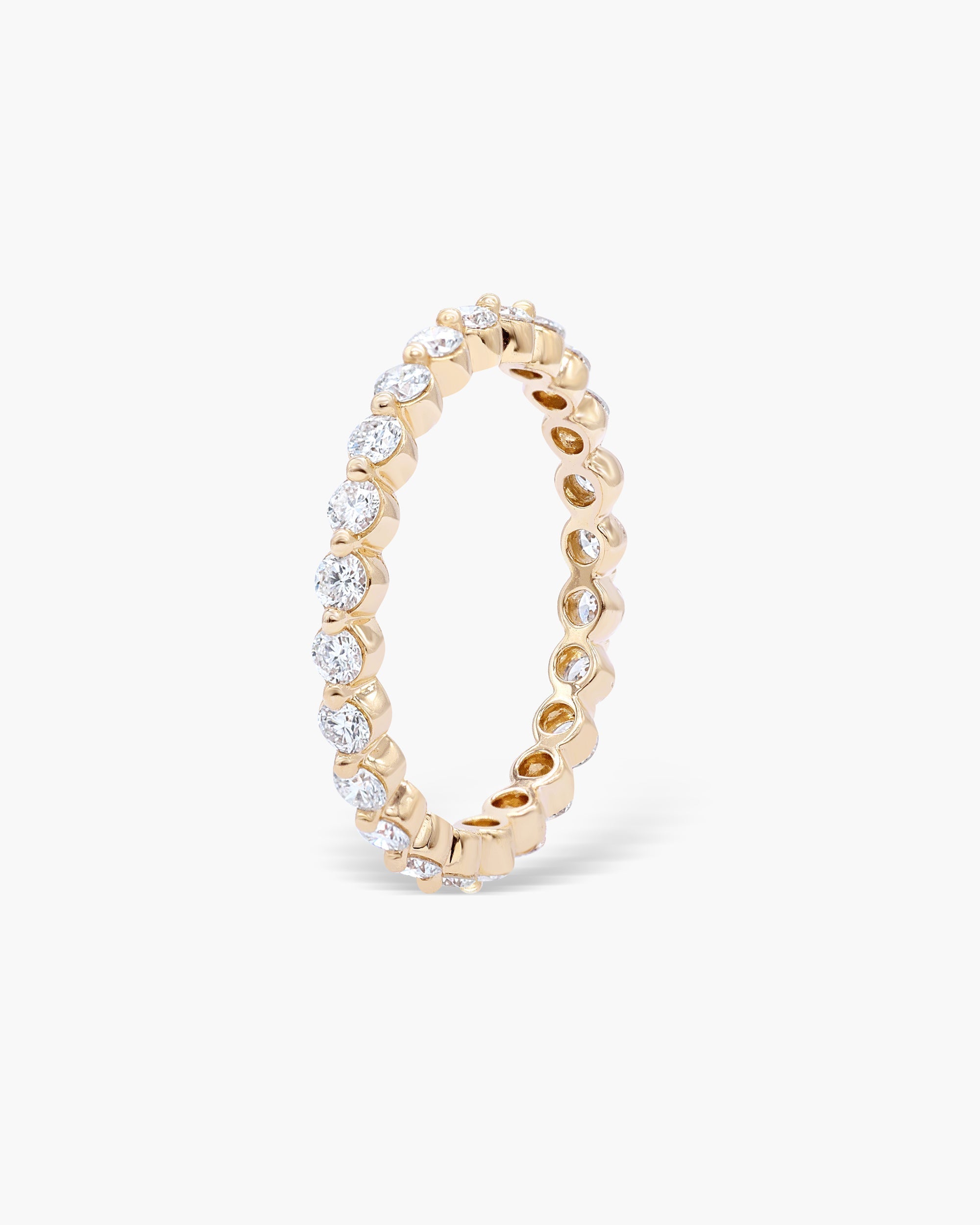 0.74 CT Round Full Eternity Lab Grown Diamond Wedding Band