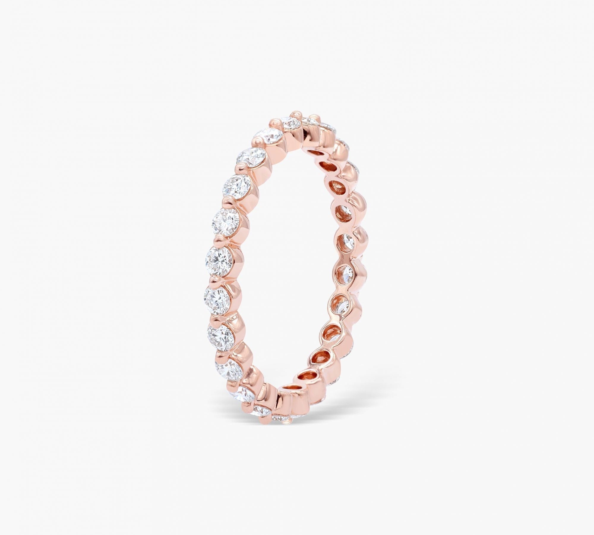 0.74 CT Round Full Eternity Lab Grown Diamond Wedding Band