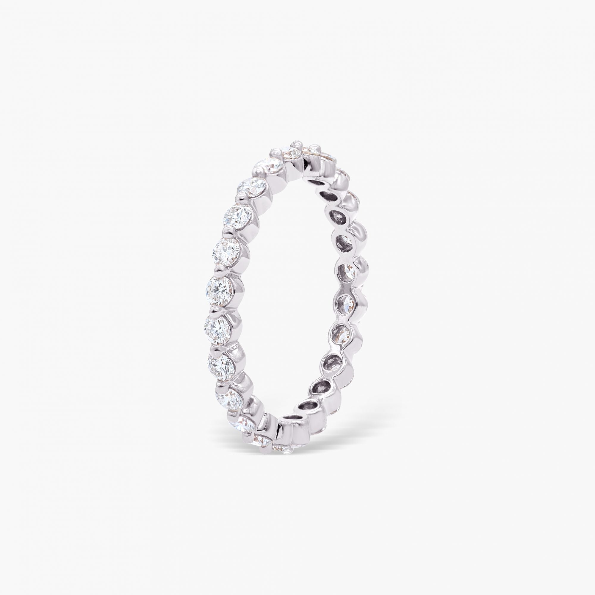 0.74 CT Round Full Eternity Lab Grown Diamond Wedding Band