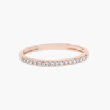 0.18 CT  Round Half Eternity Lab Grown Diamond Wedding Band